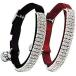 [ параллель импортные товары ] CHUKCHI Soft Velvet Safe Cat Adjustable Collar Bling Diamante with