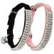 [ параллель импортные товары ] CHUKCHI Soft Velvet Safe Cat Adjustable Collar Bling Diamante with