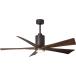 Matthews PA5-TB-WA-60 Patricia Indoor/Outdoor Damp Location 60inch Ceiling Fan with LED Light and Wa