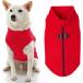 [ параллель импортные товары ] Gooby Zip Up Fleece Dog Sweater - Red Small - Warm Pullover Fleece