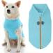[ параллель импортные товары ] Gooby Zip Up Fleece Dog Sweater - Turquoise Medium - Warm Pullover