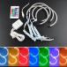 [ параллель импортные товары ] QiuKo 4pcs 131MM 16 Multi-Color RGB 5050SMD LED Angel Eye Halo Ring