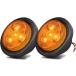 [ параллель импортные товары ] NEW SUN 2 Pcs 2.5inch Round LED Marker Lights RV Boat Trailer Light