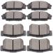 ¹͢ʡ Ceramic Brake Pads Kits SCITOO 8pcs Brakes Pads Set fit for 2007-20
