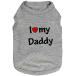 [ параллель импортные товары ] Pet Dog T-Shirt I Love My Daddy Mommy Vest Gift Costume Clothes for