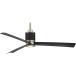 MINKA-AIRE F736L-BS/SDBK Gear 54 Inch Ceiling Fan with Integrated 18W LED Light and DC Motor in Brus