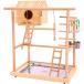 [ параллель импортные товары ] QBLEEV Bird's Nest Bird Stand Parrot Playground Playgym Playpen Pla