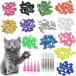 YMCCOOL 100pcs Cat Nail Caps/Tips Pet Cat Kitty Soft Claws Covers Control P