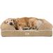 Friends Forever Memory Foam Orthopedic Dog Bed Lounge Sofa Machine Washable Removable Cover Premium Extra Soft Faux Suede Edition Indoor Calming