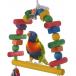 [ параллель импортные товары ] Litewoo Bird Swing Toys Natural Wood Knots Block Rainbow Bridge Woo