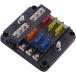¹͢ʡ WUPP 12 Volt Fuse Block  Waterproof Boat Fuse Panel with LED Warnin