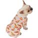 [ параллель импортные товары ] CuteBone Dog Pajamas Pizza Dog Apparel Dog Jumpsuit Pet Clothes Paj