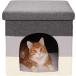 ¹͢ʡ Furhaven Small Pet House Collapsible Ottoman-Footstool Condo Pet Be