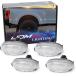 [ параллель импортные товары ] iJDMTOY Clear Lens Amber/Red Full LED Trunk Bed Marker Lights Set C