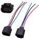 HUIQIAODS H13 9008 H13LL Extension Wire Socket Adapter Wiring Harness for Headlights Headlamp Fog Light Lamps Bulbs 2Pcs¹͢