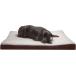 Furhaven XXL Memory Foam Dog Bed Sherpa &amp; Suede Mattress w/ Removable Washable Cover - Espresso Jumbo Plus (XX-Large) parallel imported goods 