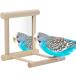 [ параллель импортные товары ] Bird Mirror with Perch Bird Toys for Parrots Budgies Parakeets Cock
