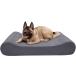 Furhaven XXL Memory Foam Dog Bed Microvelvet Luxe Lounger w/ Removable Washable Cover - Gray Jumbo Plus (XX-Large) parallel imported goods 