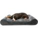 Furhaven Giant Cooling Gel Foam Dog Bed Minky Plush &amp; Velvet Luxe Lounger w/ Removable Washable Cover - Gray Giant (XXX-Large) parallel imported goods 