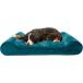 Furhaven Giant Cooling Gel Foam Dog Bed Minky Plush &amp; Velvet Luxe Lounger w/ Removable Washable Cover - Spruce Blue Giant (XXX-Large) parallel imported goods 