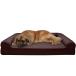 Furhaven XXL Memory Foam Dog Bed Quilted Sofa-Style w/ Removable Washable Cover - Coffee Jumbo Plus (XX-Large) parallel imported goods 