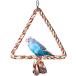 [ параллель импортные товары ] Wontee Bird Triangle Rope Swing Colorful Perch Chewing Toy for Parr