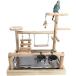 [ параллель импортные товары ] WYunPets Parrots Playstand Bird Playground Wood Perch Gym Stand Pla
