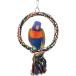 [ параллель импортные товары ] Bird Rope Swing Colorful Perch Climbing Toy for Parrots Budgie Para