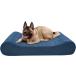 Furhaven XXL Memory Foam Dog Bed Microvelvet Luxe Lounger w/ Removable Washable Cover - Stellar Blue Jumbo Plus (XX-Large) parallel imported goods 