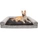 Furhaven XXL Memory Foam Dog Bed Plush &amp; Southwest Kilim Decor Sofa-Style w/ Removable Washable Cover - Boulder Gray Jumbo Plus (XX-Large)
