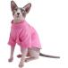 Sphynx Hairless Cat Cotton Tshirts Pet Clothes  Pullover Kitten T-Shirts wi