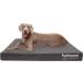 Furhaven XXL Cooling Gel Foam Dog Bed Water-Resistant Indoor/Outdoor Logo Print Oxford Polycanvas Mattress w/ Removable Washable Cover - Stone Gray