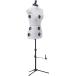 [ параллель импортные товары ] Dritz Twin-Fit Adjustable Tri-Pod Stand Small Dress Form Silver G