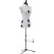 [ параллель импортные товары ] Dritz Twin-Fit Adjustable Tri-Pod Stand Petite Dress Form Silver