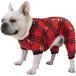 [ параллель импортные товары ] CuteBone Dog Christmas Buffalo Plaid Pajamas Sweater Gifts for Smal