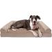Furhaven XXL Memory Foam Dog Bed Plush &amp; Suede Sofa-Style w/ Removable Washable Cover - Almondine Jumbo Plus (XX-Large) parallel imported goods 