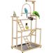 [ параллель импортные товары ] Edudif 3 Layers Wood Bird Playground Large Parrot Playstand Bird Pe