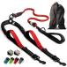 ¹͢ʡ SparklyPets Double Dog Leash for 2 Dogs   Rope Bungee Dual Leash fo