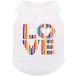 [ параллель импортные товары ] Perferhouse Rainbow Dog T-Shirt with Love Pattern Comfortable Cotto
