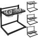 [ параллель импортные товары ] Emfogo Dog Food Bowls Raised Dog Bowl Stand Feeder Adjustable Eleva