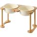 [ параллель импортные товары ] Havniva Ceramics Raised Dog Bowl with Non-Slip Stand Elevated Dog B