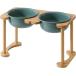 [ параллель импортные товары ] Havniva Ceramics Raised Dog Bowl with Non-Slip Stand Elevated Dog B
