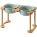 [ параллель импортные товары ] Havniva Ceramics Raised Dog Bowl with Non-Slip Stand Elevated Dog B