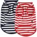 [ параллель импортные товары ] CtilFelix Dog Shirt Striped Clothes Stretchy Vests for Small Medium