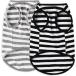 [ параллель импортные товары ] CtilFelix Dog Shirt Striped Clothes Stretchy Vests for Small Medium