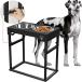 [ параллель импортные товары ] Elevated Dog Bowls for Large Dog Raised Dog Bowls Adjustable to 8 H