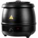 [ параллель импортные товары ] YBSVO 11 Qt. Round Black Countertop Food / Soup Kettle Warmer - 120