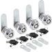 [ параллель импортные товары ] Uenhoy 4 Pack Tubular Cam Locks Keyed Alike 3/4 Inch RV Locks Repl