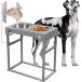 [ параллель импортные товары ] Elevated Dog Bowls for Large Dog Raised Dog Bowls Adjustable to 8 H