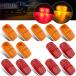 [ параллель импортные товары ] MCRESOAR 14Pcs Double Bullseye Led Marker Lights 2x4 Rectangle Led
